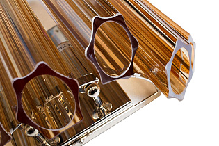 20MB3451-2AMBER Бра стекло янтарного цвета 32*33*32см_s2