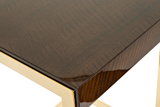 84HB-13STOL/ZH Стол журнальный тиковый шпон/лак, золото 45*45*60см_s2