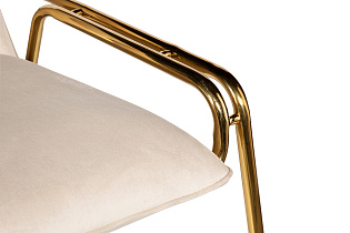 30C-DR-20013C CR Стул велюр кремовый 63*65*85см с V-декором_s2