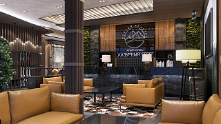 Меблировка ресторана <br>в апарт-отеле «Snega» на Красной поляне 8(превью)