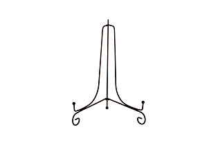244-119 Комплект подставок для тарелок 5 шт, черный 25*15 см_s2