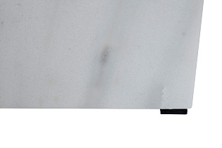 46AS-5718 Стол журнальный белый мраморный d45*55см_s2