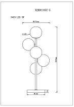K2KM1105T-5 Лампа настольная D18*W28*H66см_s2