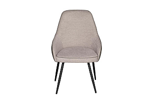 30C-DX-1913 BGE Стул серая рогожка 57*66*85 см, спинка экокожа_s2