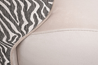 Кресло Капри Базовая(Capri Basic),бежевый/принт Colt002+Ana-Beg 80*90*82см_s2