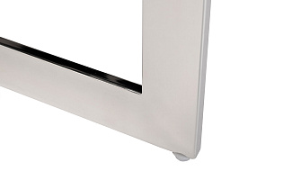 76AR-62105 Стул велюр светло-серый/хром 65*61*93см_s2