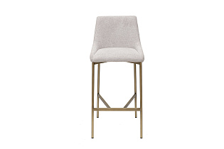 163YH-16963 Стул барный белый+бронза 45*49*101см_s2