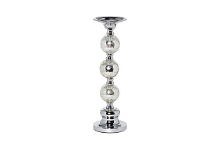 22-86642L Подсвечник никелированный d11*32см_s2