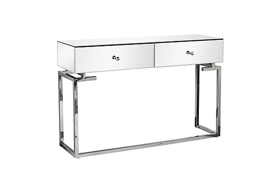 KFG075 Консоль зеркальная с двумя ящиками 120*35*77см_s2