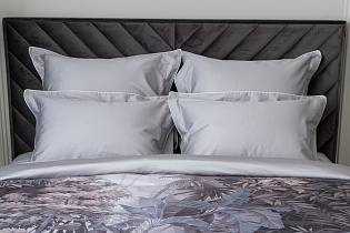 130HB- PC7070-NAV SER Комплект наволочек сатин серый 70*70(2шт)_s2