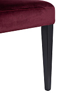 PJC776-PJ604 Стул с волнистой спинкой велюр бордо 50*63*88см_s2 4 (превью)