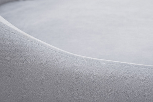 30C-1185 SER Стул велюр светло-серый 55*62*94см, ножки хром_s2