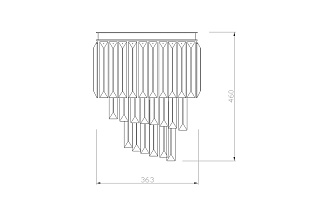 15-B6239-3GREY Бра 46*36см_s2