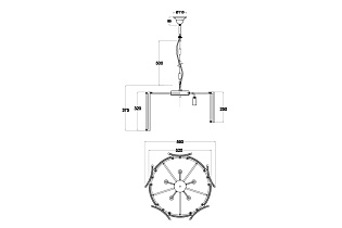 20MD3515-5GOLD Светильник потолочный d58*34см_s2