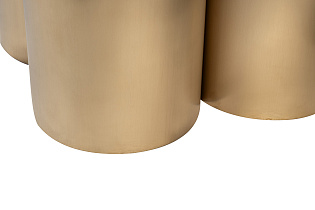 76AR-63043 Стол журнальный керамогранит белый d60*45см_s2