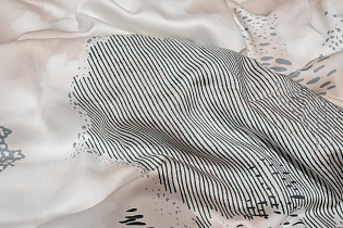 144HF-70602 Пододеяльник Нувола принт тенсель бирюзовый 145*210_s2