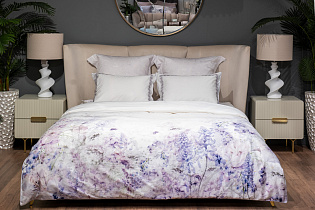 130HB-00711 Комплект наволочек сатин вышивка Фиори,сиренево-белый, 50*70см (2шт)_s2