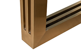 30F-14780 Стол обеденный белый / браш.золото 200*100*76см_s2