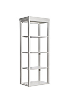 151SV-000017 Шкаф-витрина открытый бежевый 60*158*40см_s2