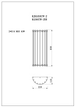 K2KG0907W-2BR Бра стекло/латунь L22*W11*H53_s2