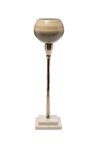 71PN-31802 Подсвечник стекл.на металл. ножке h42,5см_s2