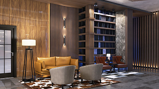 Меблировка ресторана <br>в апарт-отеле «Snega» на Красной поляне 3(превью)