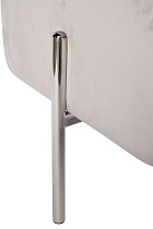 76AR-732BAN-SVSER Банкетка велюр светло-серый/хром 42*42*44см_s2