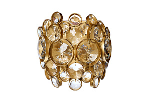 K2KG1120W-1 Бра Блеск (Lustro) латунь/стекло прозрачное 22*13*h22см_s2