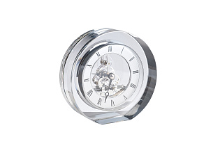 C81071 Часы настольные круглые, 12*5.3*12 см. цвет серебряный_s2