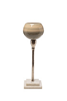 71PN-31801 Подсвечник стекл.на металл. ножке h37см_s2