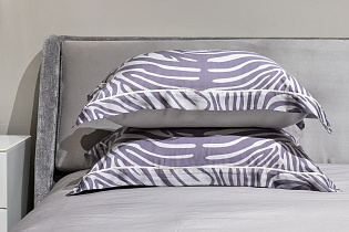 144HF-41009 Комплект наволочек Саванна принт тенсель серый 70*70 (2шт)_s2