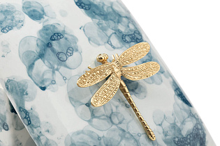 55RD6078L Шкатулка голубая со стрекозой 19*14*13см_s2