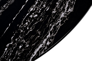 30B-85511 Стол журнальный овальный черный / хром 120*65*41см_s2