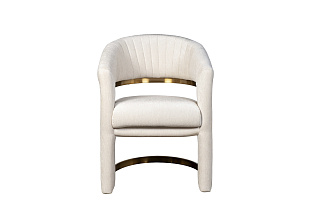 GY-08386 Стул велюр кремовый/матовое золото 67*66*85см_s2