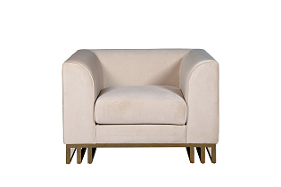 102AN-20491 Кресло Lucerne велюр бежевое 110*86*75см_s2