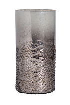 71PN-52206 Ваза стекл. серо-золотистая 25*13*13см_s2