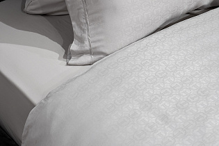 180JOD-18001 Комплект постельного белья Гарда, бамбук, серый, Двуспальный евро (200*220)_s2