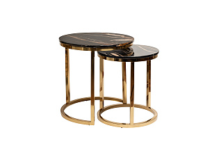 57EL-ET101B-BL Стол журнальный(набор из 2 шт) d60*63/d47*55см_s2