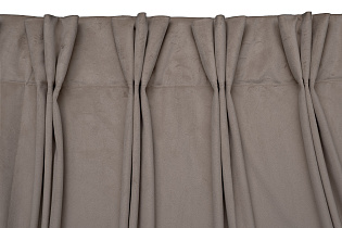 121GD-00019  Портьера Шелк (Silkу) 5 бежевая на подкладке 275*260_s2
