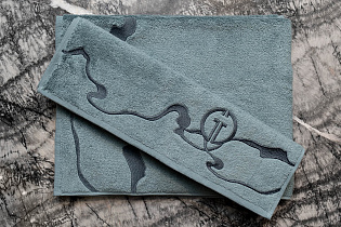 145ERT-00504 Полотенце Мелодия модал голубое 50*90_s2