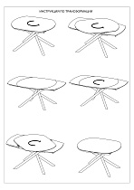 83MC-1957DT BL Стол обеденный раскл.керам.чёрный 178(120)*89*77_s2