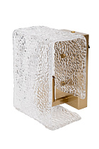 92EL-80151 Бра латунь, стекло прозр. 20*h13см_s2