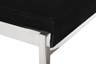 GY-B8216-BL Стул барный, велюр черный/хром  49*55*85см_s2