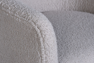 48MY-KRES-2841 SER Кресло вращающееся, иск.каракуль серый 79*74*79cм_s2