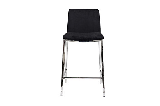 30C-DX-2091 BLK Стул барный велюр черный 42*53*88см_s2