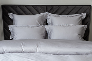 130HB- PC7070-NAV SER Комплект наволочек сатин серый 70*70(2шт)_s2