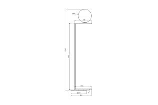 K2GF-825BR Торшер 38*38*185см_s2