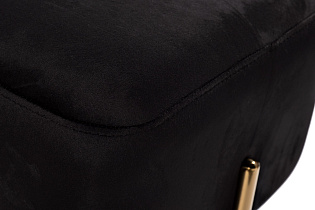 76AR-732BAN-CHERN Банкетка велюр черный/золото 42*42*44см_s2