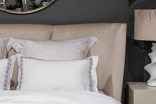 130HB-00711 Комплект наволочек сатин вышивка Фиори,сиренево-белый, 50*70см (2шт)_s2