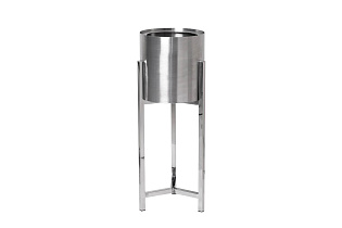 13RXFP3105L-SILVER Подставка под цветы серебро d25*70cм_s2